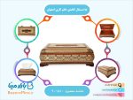 جا دستمال کاغذی خاتم کاری اصفهان