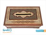 جعبه دستمال کاغذی خاتم کاری درب لولایی
