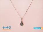 نیم ست نقره سیاه قلم مدل کرواتی
