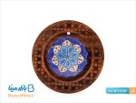قاب میناکاری گرد و مشبک قطر 12 سانتی متر
