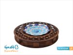 تابلو میناکاری اصفهان با قاب گرد 16 سانتی