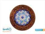قاب گرد مشبک میناکاری شده ارتفاع 20 سانتی