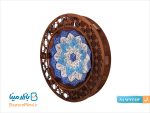 قاب گرد مشبک میناکاری شده ارتفاع 20 سانتی