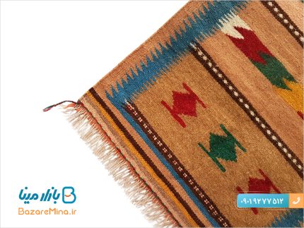 گلیم دستباف پشمی طرح دشت