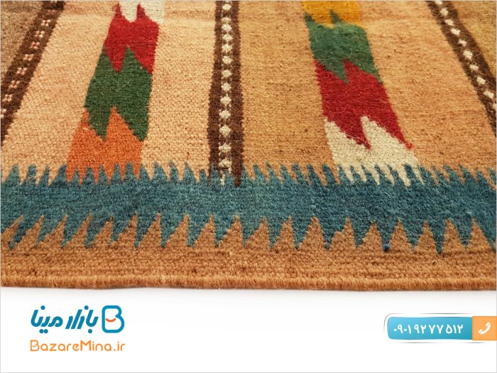 گلیم دستباف پشمی طرح دشت