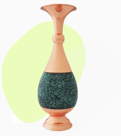 گلدان فیروزه کوبی اصفهان