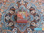 جعبه جواهرات استخوان شتر طرح قجری