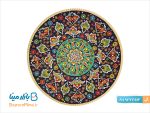 کاسه و بشقاب سفالی میناکاری