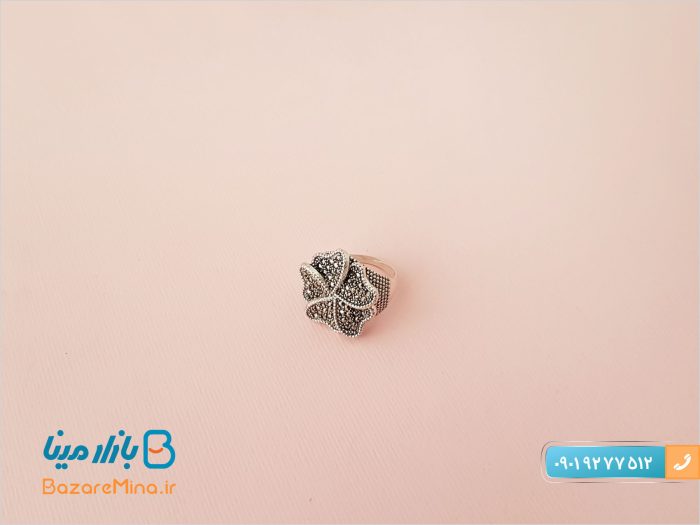 نیم ست نقره سیاه قلم مدل عشق