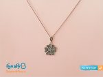 نیم ست نقره سیاه قلم مدل عشق