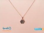 نیم ست نقره سیاه قلم مدل شادی