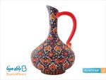 پارچ و جام سفالی میناکاری