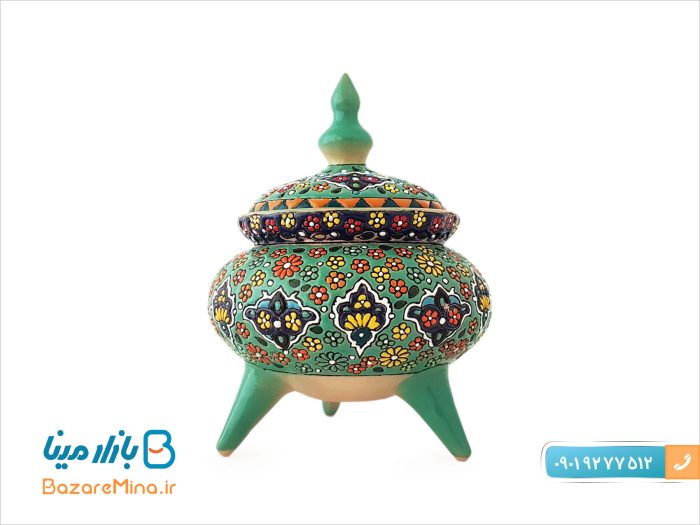 شکلات خوری میناکاری روی سفال