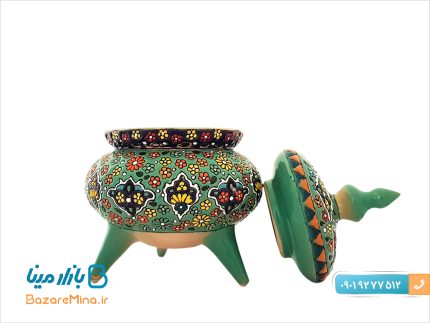 شکلات خوری میناکاری روی سفال