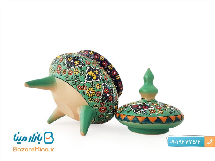 شکلات خوری میناکاری روی سفال