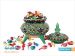 شکلات خوری میناکاری روی سفال