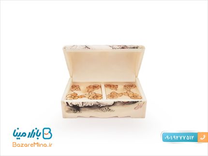 جعبه زینتی استخوان شتر طرح لیلی و مجنون