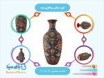 کوزه سفالی میناکاری شده