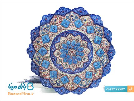 بشقاب مینا کاری اصفهان