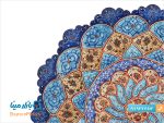 بشقاب میناکاری 30 سانتی