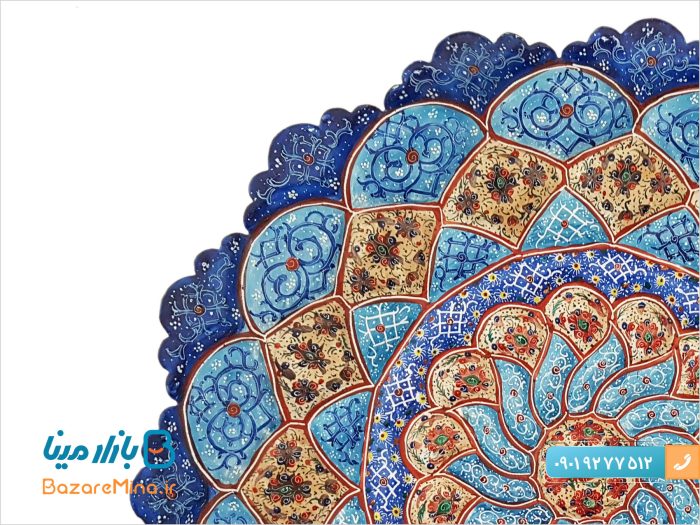 بشقاب میناکاری 30 سانتی