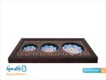 تابلو سه بشقابی میناکاری
