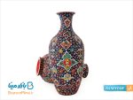 کوزه سفالی میناکاری شده