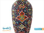 کوزه سفالی میناکاری شده