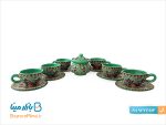 سرویس چای خوری سفالی میناکاری