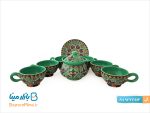 سرویس چای خوری سفالی میناکاری