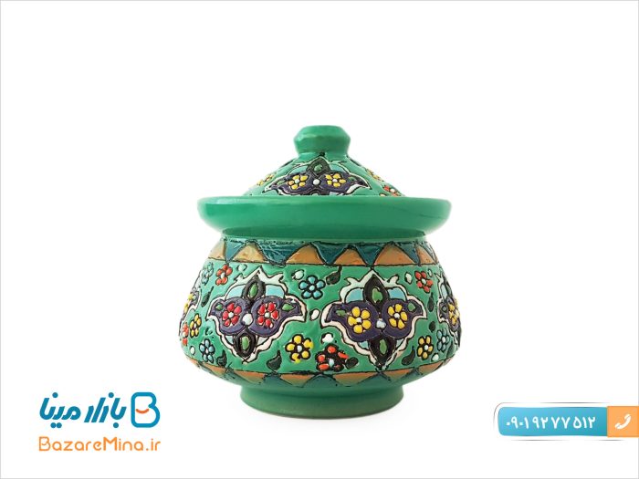 سرویس چای خوری سفالی میناکاری