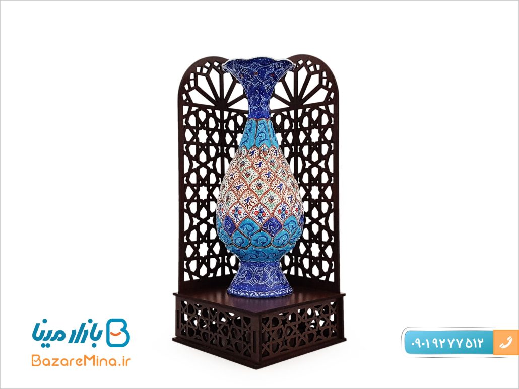 تندیس گلدان میناکاری