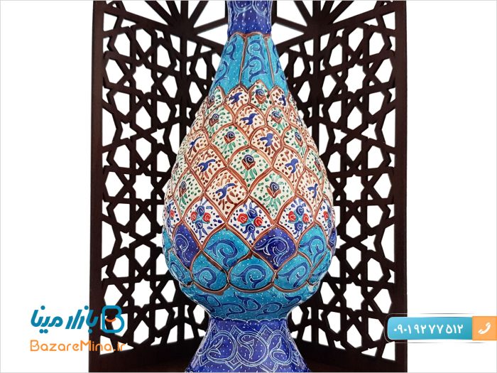 تندیس گلدان میناکاری