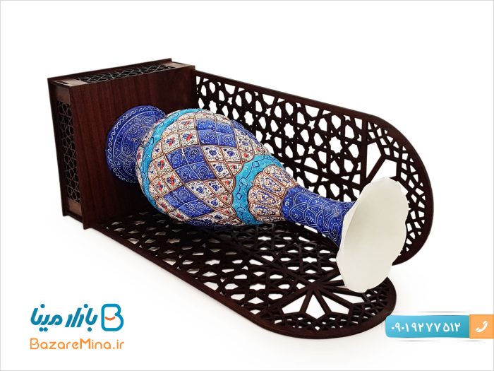 تندیس گلدان مینا کاری