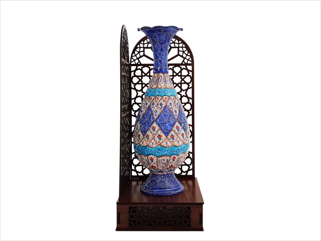 تندیس گلدان میناکاری معراج