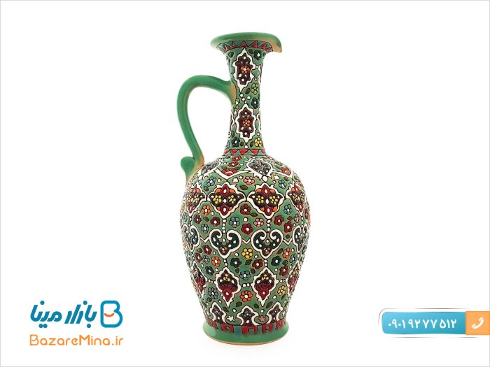 سرویس تنگ و جام سفالی میناکاری شده