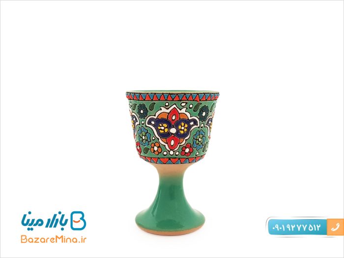 سرویس تنگ و جام سفالی میناکاری شده