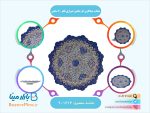 بشقاب میناکاری اثر شاهین شیرازی قطر 20 سانتی