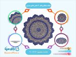 بشقاب میناکاری قطر 30 سانتی اثر شاهین شیرازی