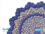 بشقاب میناکاری قطر 30 سانتی اثر شاهین شیرازی