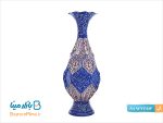 گلدان میناکاری بازار مینا طرح پارمیس ارتفاع 25 سانتی متر