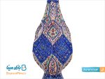 گلدان میناکاری بازار مینا طرح پارمیس ارتفاع 25 سانتی متر