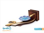 تندیس جاقلمی میناکاری طرح علی