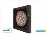 تابلو بشقاب میناکاری سفالی قطر 16 سانتی