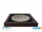 تابلو بشقاب میناکاری روی سفال قطر 25 سانتی