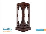 جعبه چوبی گلدان میناکاری ارتفاع 25 سانتی