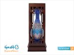 جعبه چوبی گلدان میناکاری ارتفاع 25 سانتی