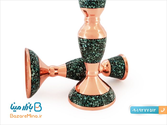 شمعدان کوچک فیروزه کوبی