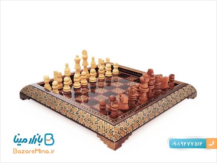 صفحه شطرنج خاتم کاری