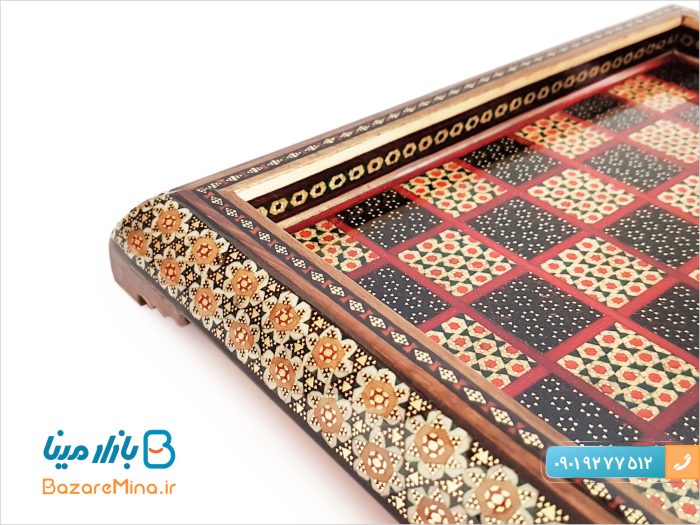 صفحه شطرنج خاتم کاری